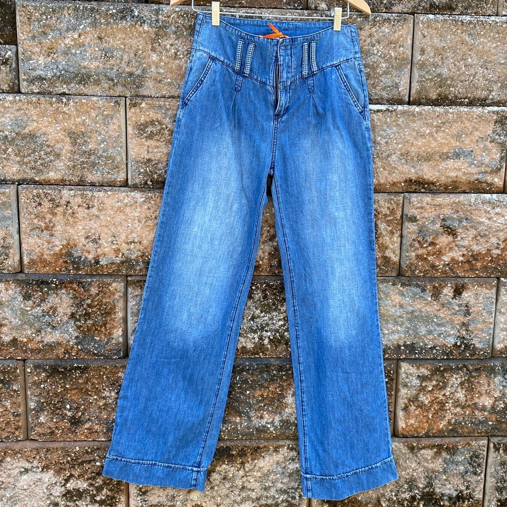 BCBGeneration Flare Wide Leg Jeans